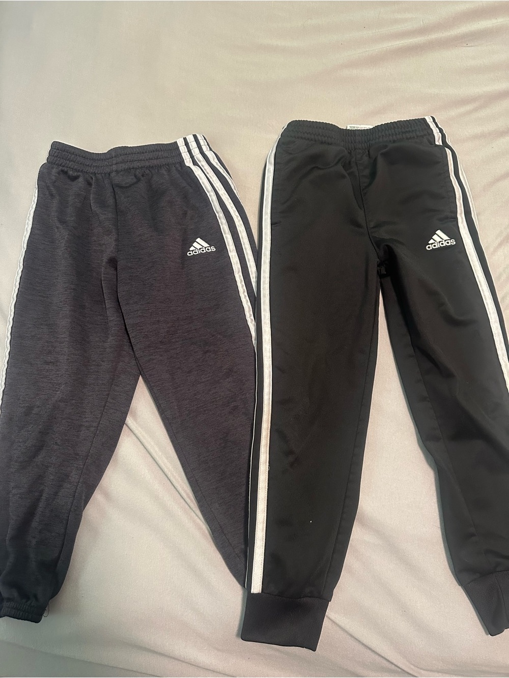 adidas Kids Black & Charcoal Jogger Twin Pack